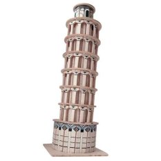 Woodcraft Lesene 3D sestavljanke slavne zgradbe poševni stolp