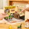 RoboTime 3D dřevěná skládačka Miniatura domečku Hongkongská kavárna