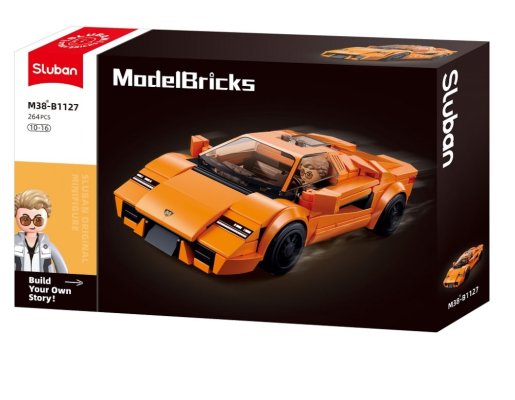 Sluban Model Bricks M38-B1127 Mașină sport 2002