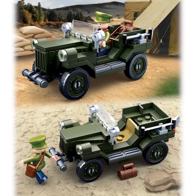 Sluban WWII M38-B0682 Sowiecki samochód terenowy GAZ 67