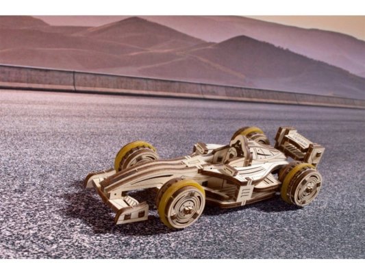 Ugears Drewniane Puzzle Mechaniczne 3D Compact Racer
