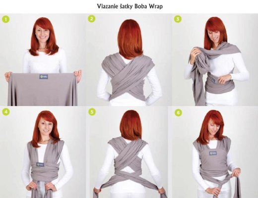 BOBA Nosidełko / chusta Classic Wrap - Grey