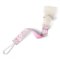 BABYONO Schnullerclip rosa 0m+