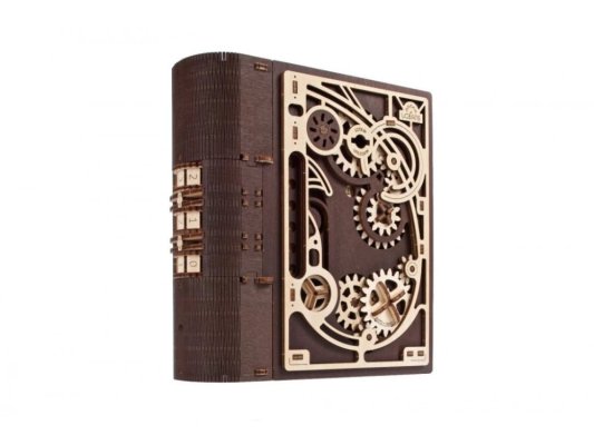 Ugears Puzzle mécanique en bois 3D Livre des secrets