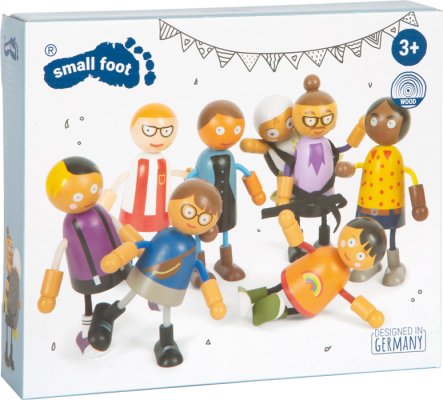 small foot Elastyczne lalki rodzina z dzieckiem
