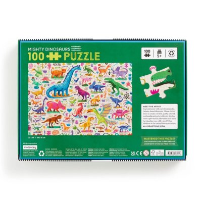 Puzzle Mudpuppy Dinozauri puternici 100 piese
