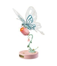 RoboTime Pink Butterfly Mechanical Model Assembled without Cover