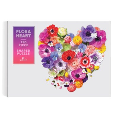 Puzzle Galison Cœur Floral 750 pièces