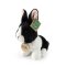 Rappa Plüschkaninchen weiß-schwarz sitzend 16 cm ECO-FRIENDLY