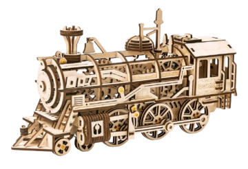 Puzzle 3D din lemn - Culoare - šedá, bílá