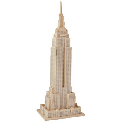 Woodcraft Trä 3D-pussel Empire State Building