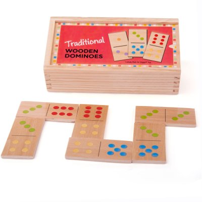Bigjigs Toys Drvene domino kocke klasične