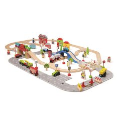 Bigjigs Rail Tågbana och bilbana