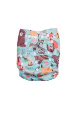Fralda de bambu crescente - Animais de floresta
