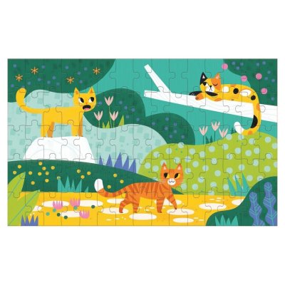 Mudpuppy Puzzle Lenticolare Gatti Piccoli e Grandi 75 Pezzi