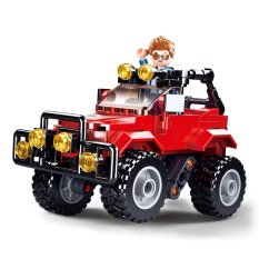 Sluban Town M38-B0902 Jeep roșu