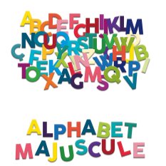 Vilac Wooden Magnetic Alphabet Upper Case 77 pcs