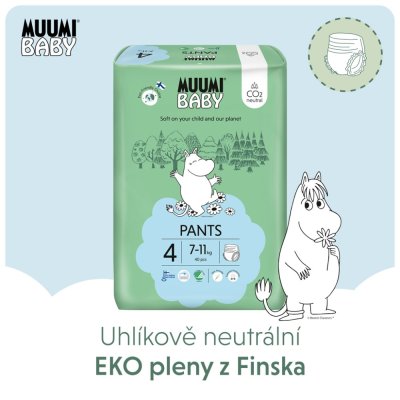 MUUMI Baby Pants 4 Maxi 7-11 kg (120 Stück), Monatspackung Öko-Windeln