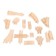 Bigjigs Rail Conjunto de 25 Peças de Caminho de Ferro em Madeira