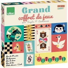 Vilac Traditional Wooden Set of Table Games
