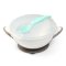 BABYONO Sealable bowl with suction cup and spoon 300 ml gray