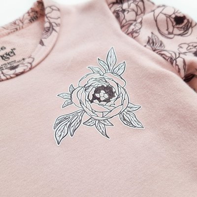 Maglietta da ragazza smyk DR TISK Outlast® - rosa antico chiaro