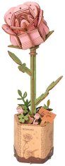 RoboTime 3D Holzpuzzle Pinke Rose