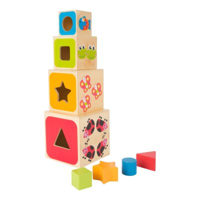 small foo Cubi didattici ad incastro ABC