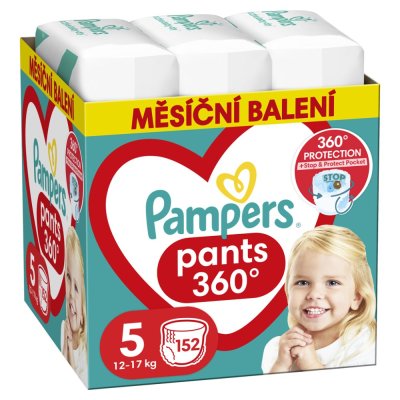 PAMPERS Activ Baby-Dry Pants Einwegwindelhose 5 (12–17 kg) 152 Stück – MONATLICHER VORRAT
