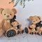 Doudou Histoire d'Ours Ami en peluche ours brun clair 25 cm