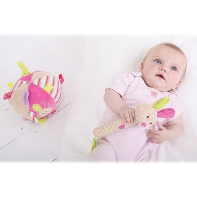 Bigjigs Baby Textil motoros labda - Bella nyuszi