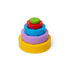 Bigjigs Toys Torre impilabile con fiori