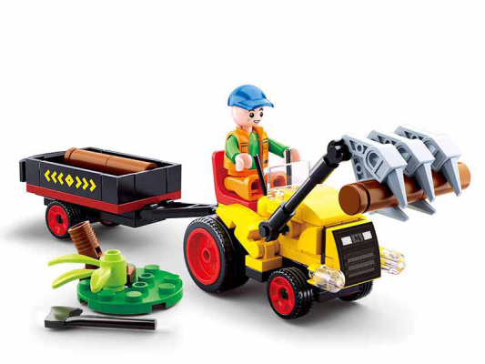 Sluban Town Farma M38-B0777 Tractor con remolque