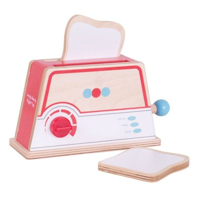 Bigjigs Toys Holz-Toaster mit Punkten
