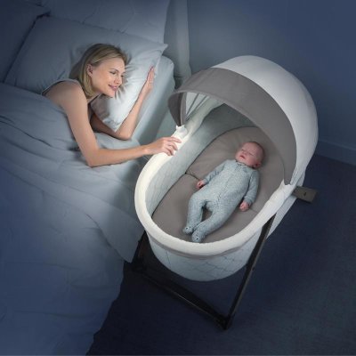 INGENUITY Gungande hopfällbar träsäng Carrington 0m+ upp till 7 kg, 2018