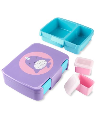 SKIP HOP Zoo Narwhal Bento Lunch Box 3yr+