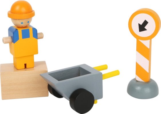 small foot Grúa de madera con accesorios