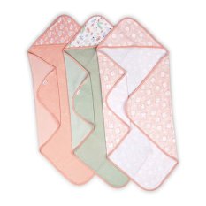 INGENUITY Toalla con capucha Clean&Cuddly Edi 3 uds