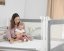 Barierka do łóżka Monkey Mum® Popular - 160 cm - ciemnoszara - design