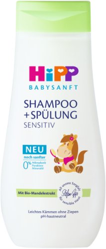 HiPP Babysanft Shampoo infantil com condicionador Koník 200 ml