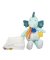 Doudou Zestaw prezentowy - Pluszowy dinozaur z kocykiem 25 cm zielony
