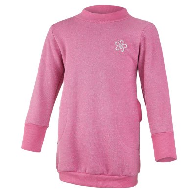 Vestido Moletom Quente - rosa brilho