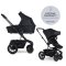 EASYWALKER Kombi-Kinderwagen Harvey⁵ 2in1 Midnight Black LITE AIR