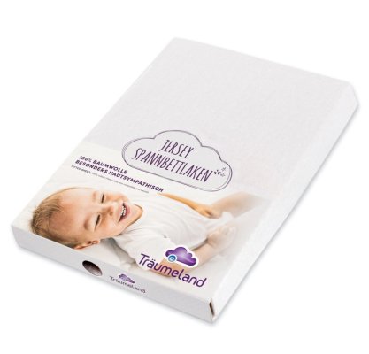 TRÄUMELAND Drap de lit coton 50x100 cm blanc