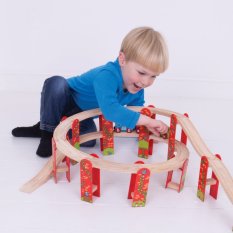 Bigjigs Rail Wielopoziomowy zestaw torów