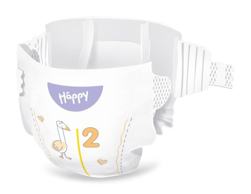 BELLA HAPPY Pieluchy dziecięce jednorazowe Mini 3-6 kg Big Pack 78 szt