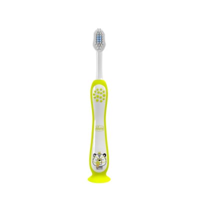 CHICCO Set di spazzolini da denti per bambini Hippo-Panda 3-6 anni, 2 pz
