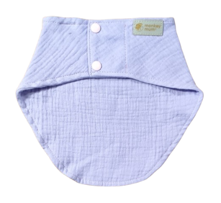Bib od muslina Monkey Mum® - Ljubičasta