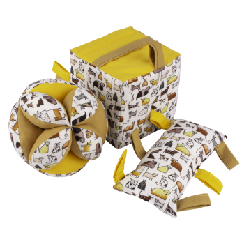 Cubes d'éveil et ballons