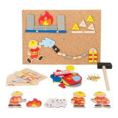 small foot Kreatives Hammer-Spiel Feuerwehr